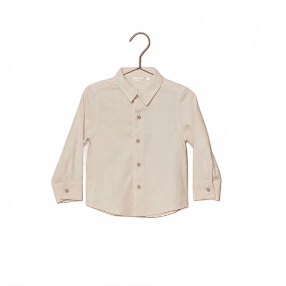 NEW NORALEE boys' harrison button down shirt in natural